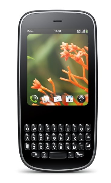 palm pixi smartphone front view