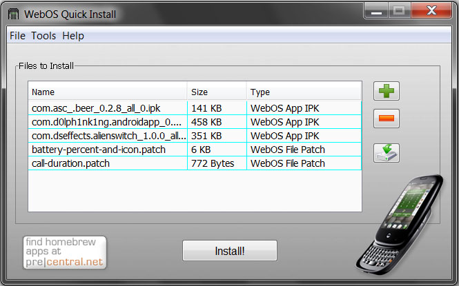 WebOS Quick Install